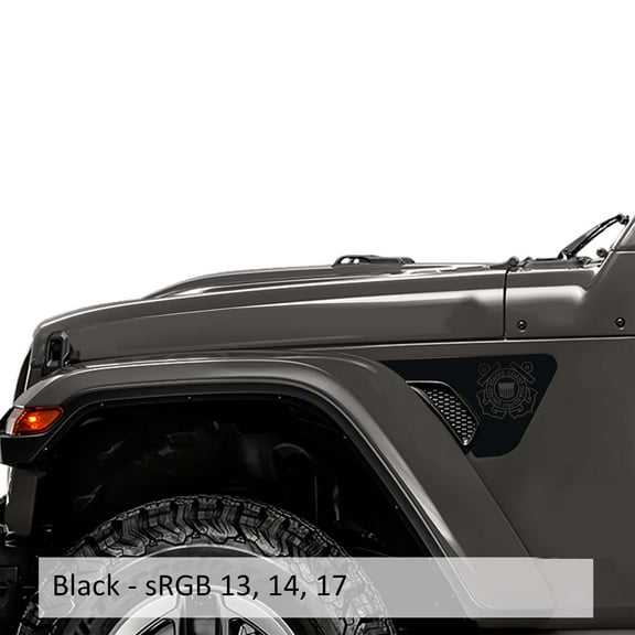 Collectible Decals Scorpion Blackout Fender Vent Decal Set - Fits Wrangler JL/JLU & Gladiator JT