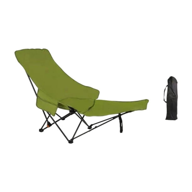 Silla reclinable plegable de chaise silla reclinable 3 equipos reclinables de ángulo de ángulo ajustable para caminar el césped de la playa afuera de Verde
