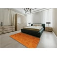 thumbnail image 4 of Ahgly Company Indoor Round Patterned Neon Orange Area Rugs, 6' Round, 4 of 6