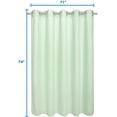 thumbnail image 6 of Hotel Grade No Hooks Needed Shower Curtain with Snap in Liner,Water Repellent, Machine Washable (Green Light, 71"x74"(W/Liner)), 6 of 13