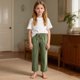 thumbnail image 2 of Pantalones de Pierna Ancha Niños Pantalones Cómodos Sueltos de Cuerda de Pierna Recta con Bolsillos Casual, Pantalones de Pierna Recta, 2 of 9