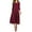 Red, variant on Gustave Round Neck 3/4 Sleeve Dress for Women Casual T-Shirt Dresses A-line Swing Midi Dress Loose Long Flowy Dresses Plus Size for Wedding Formal Party Work "Black, L"