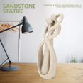 thumbnail image 2 of Escultura de piedra arenisca hecha a mano, exquisita estatua de amantes ideal para la decoración del hogar, regalo romántico para bodas y San Valentín, 2 of 5
