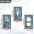 thumbnail image 7 of Yayeee Duplex Wall Plate 1-Gang 4.5"x2.7" Home Receptacle Light Switch Decorative Outlet Cover, Sea Window, 7 of 7