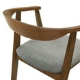 thumbnail image 6 of Westmont Santana 5 Piece Walnut Wood Dining Table Set with Charcoal Fabric, 6 of 6
