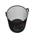 thumbnail image 5 of DouZhe Waterproof Collapsible Large Laundry Baskets, Rainbow Koi Fish Prints Circular Hamper with Handles, 5 of 7