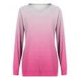 thumbnail image 4 of Womens Tunic Tops to Wear with Leggings Long Sleeve V Neck Thumb Hole Shirts Loose Tshirts Fall Clothes with Pockets, 4 of 4