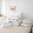 thumbnail image 4 of 7Pcs Floral Rabbit Kids Bedding Set for Boys,Queen Size Comforter Set with Sheets and Pillowcase,7Pcs Bed in a Bag,Cartoon Animal Children Bed Set, Blossom Comforter, 4 of 5