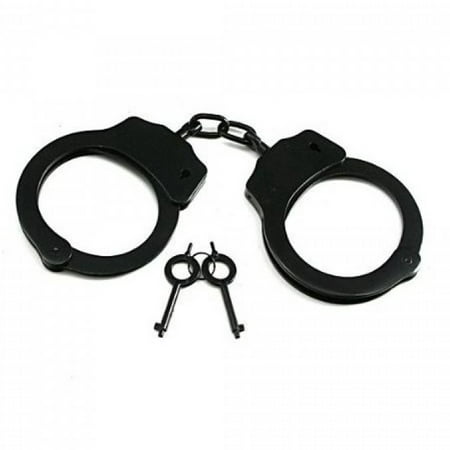 Nickel Plated DOUBLE LOCK POLICE Hand Cuffs Security Law Handcuffs with