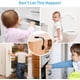 thumbnail image 2 of Paquete de 6 cerraduras de seguridad para niños para refrigeradores, gabinetes, cajones, lavavajillas, inodoros, adhesivo 3M sin necesidad de taladrar, 2 of 5