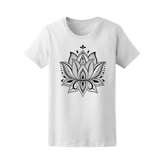 Amazing & Beautiful Lotus Flower Tee Women's -Image by Shutterstock