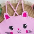 thumbnail image 6 of mgoYE Girls Swimsuit Size 6-7 Toddler Girls Swimsuit One Piece Sleeveless Cute Girls Bathing Suit Summer Beach Swimwear 3-8 Years(Pink,4-5 Years), 6 of 7