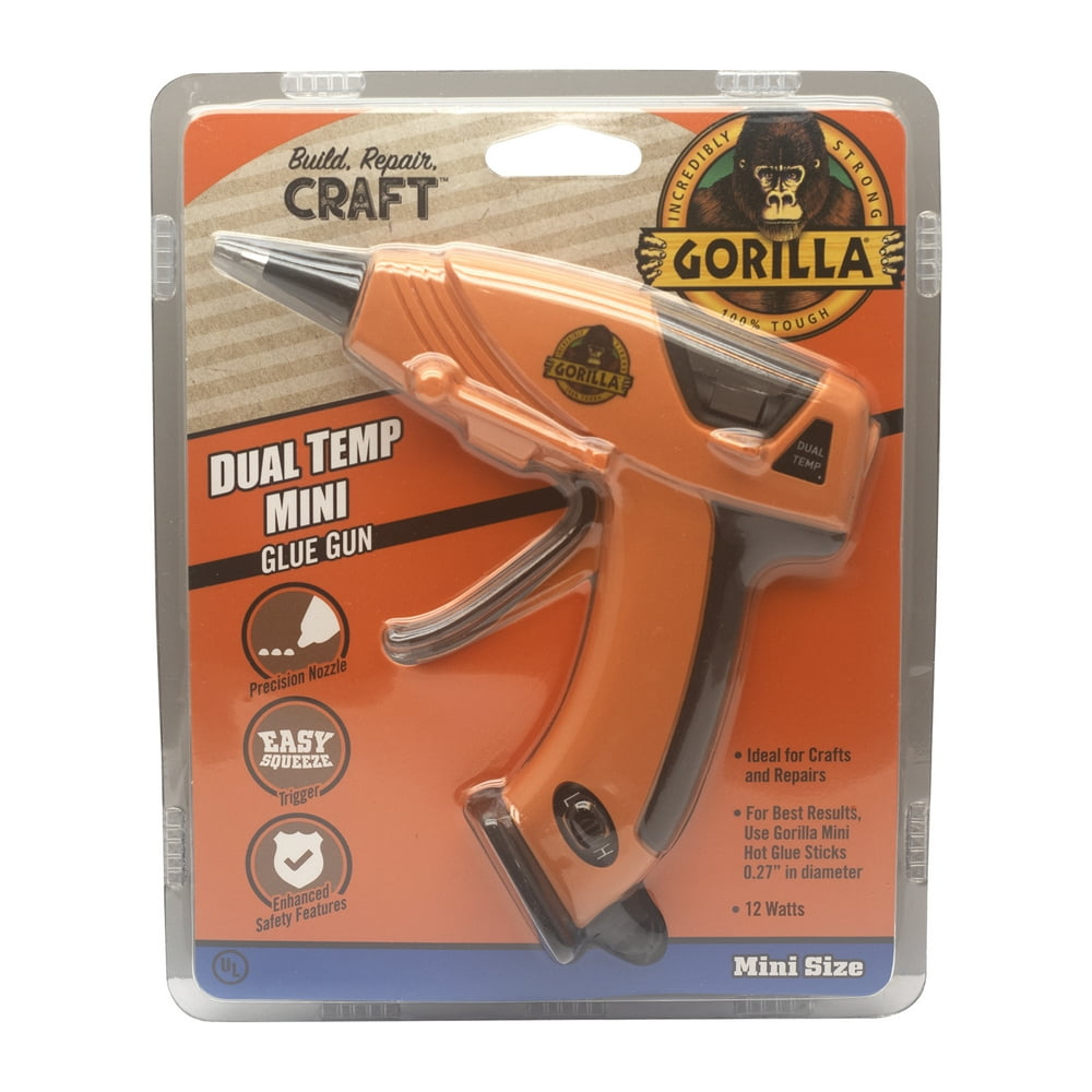 Gorilla Dual Temp Mini Hot Glue Gun, 1 Each