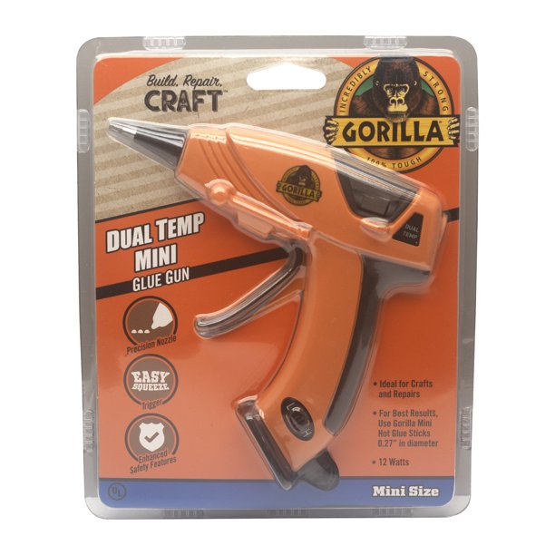 Gorilla Dual Temp Mini Hot Glue Gun, 1 Each