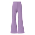 thumbnail image 4 of Pantalones rectos de yoga para mujer: tiro medio, pierna ancha, cintura elástica, bolsillos laterales profundos, lavado a mano, poliéster-spandex, tallas XS-XL, para el trabajo/el fin de semana., 4 of 8