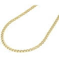 thumbnail image 3 of 10K Yellow Gold 3.5MM Double Cuban Curb Italian Link Chain Necklace 24 Inches, 3 of 5
