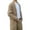 Khaki, variant on Men's Button Turn-down Collar Knitwear Long Sleeve Cardigan Sweater Woolen Coat