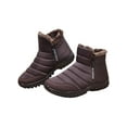 thumbnail image 1 of Innerwin Men Ankle Bootie Plush Lined Winter Boot Zip Up Breathable Snow Boots Comfort Driving Blue 11, 1 of 5