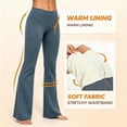 thumbnail image 5 of Zormilly Yoga Pants Women Winter Fleece Lined Elastic High Waisted Flare Pants with Pockets Stretchy Soft Sport Pants, S-2XL, 5 of 8