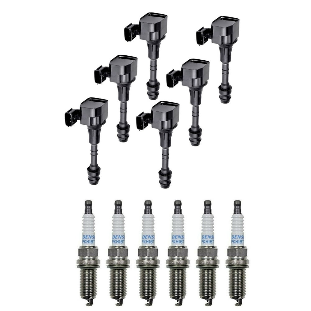 Set of 6 ISA Ignition Coils & 6 Denso Spark Plugs for 20012011 Nissan