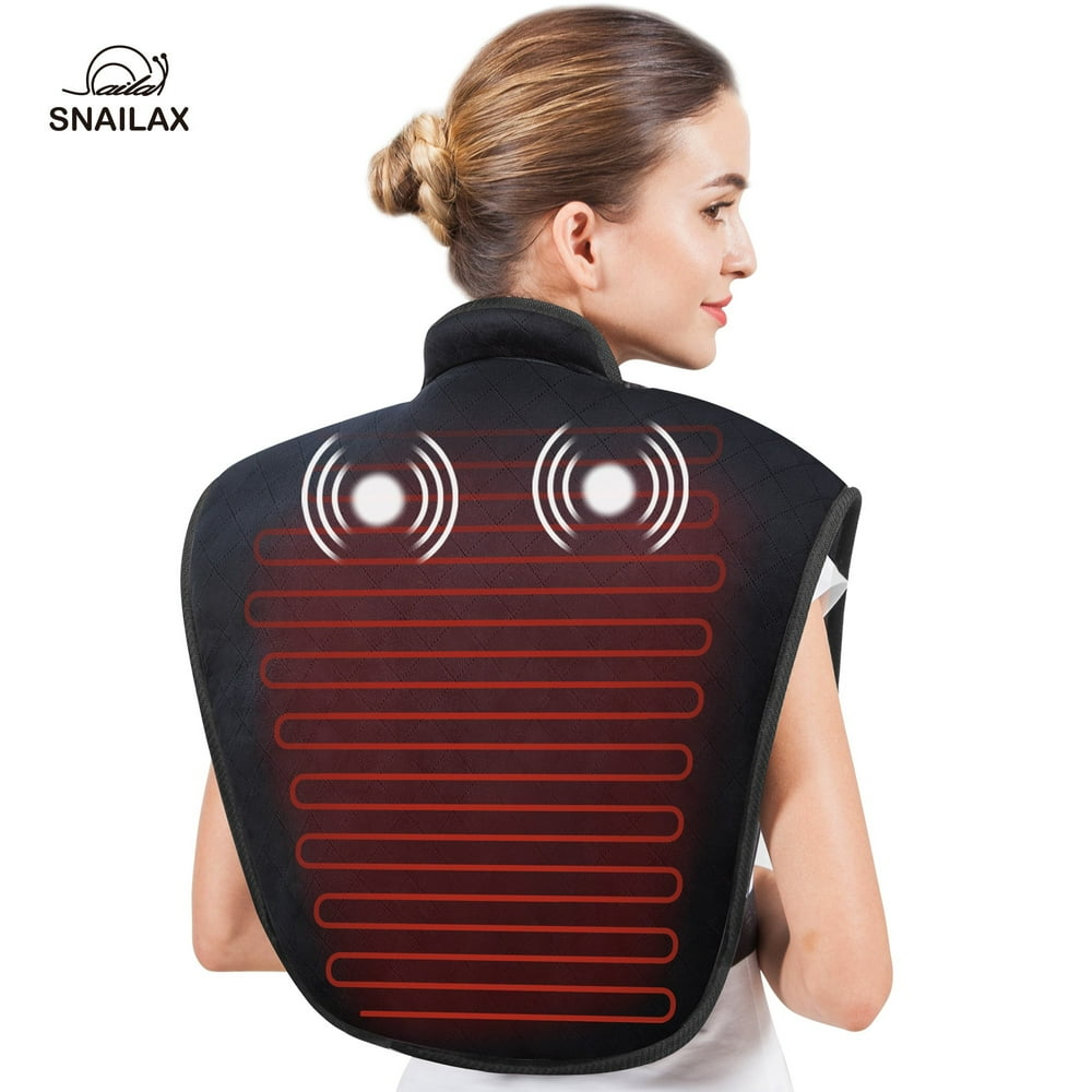 Snailax Heating Pad for Neck and Shoulders, Heat Wrap with Adjustable