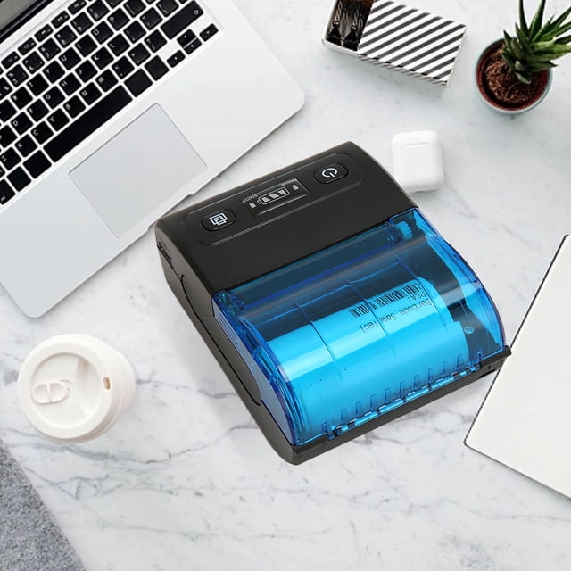 Mini Impresora Térmica De Recibos De 58 Mm, Impresora Térmica Portátil Con Bluetooth4.0, Suspensión Automática, Activación Automática, Ahorro De Energía, Impresora De