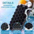 thumbnail image 3 of Bandejas de cubitos de hielo de silicona de grado alimenticio, perfectas para bebidas frías, whisky, cócteles, café con tapa de sellado, mini máquina de hielo para ahorrar espacio y congelar el sabor, 3 of 7