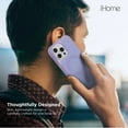 thumbnail image 5 of iHome Magnetic Velo Phone Case for iPhone 16 Pro, Pastel Purple, 5 of 8