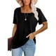 thumbnail image 1 of Camiseta de Mujer Lunivop con Cuello Cuadrado y Manga Corta, 1 of 3