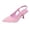 Pink, variant on Trendy Closed Toe Slingback Kitten Heels for Women Low Dressy Pumps Wide Width for Prom