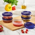 thumbnail image 6 of PLASTICPRO 8 Oz Twist Cap Meal Prep Containers Reusable Food Storage Containers with Lids, 6-Pack, 6 of 8