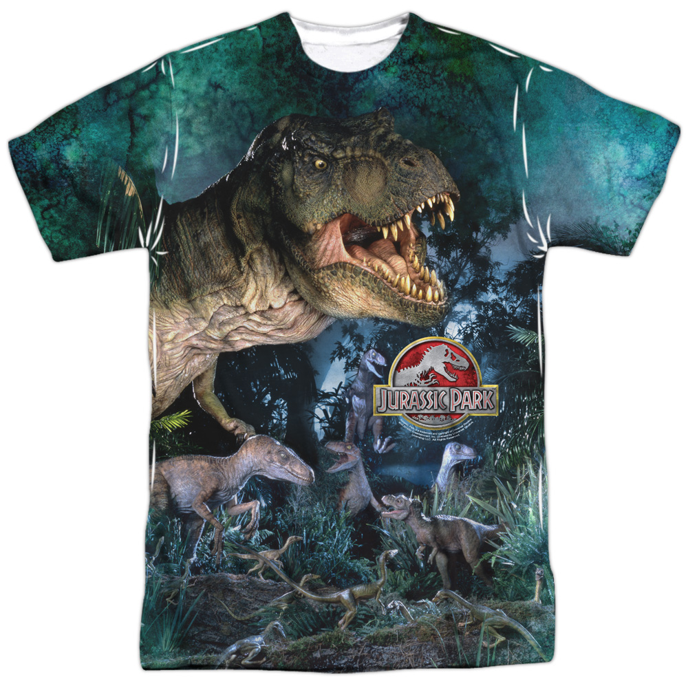 Camiseta Jurassic Park Masculina - Manga Curta Oficial Com Estampa De Dinossauros