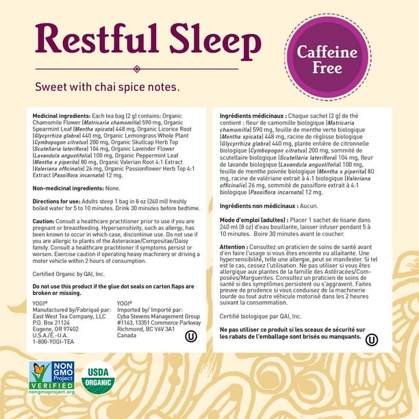 Yogi Tea - Bedtime - Supports a Good Night's Sleep - 3 Pack, 48 Tea Bags  *FRESH