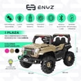 thumbnail image 2 of Camioneta Jeep Montable para niña niño Eléctrico Carro Todo terreno Con Control Remoto BCX-6 Enyz luces frontales con multi Led Música Bluetooth Edades de 1 a 4 años, 2 of 8