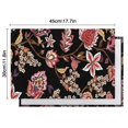 thumbnail image 5 of Pioneer Flower Floral Print Pattern Summer Placemats Table Placemats Set Of 6-Linen Kitchen Washable Placemats Table Mats 12x18 Inch Non-Slip Heat Resistant, 5 of 5