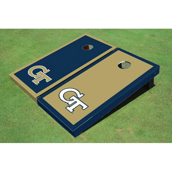 Georgia Tech Alternating Border Cornhole Boards