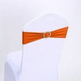 thumbnail image 4 of Spandex Chair Sashes Bows 10PCS Stretch Chair Cover Band with Buckle Slider Universal Elastic Chair Ties for Wedding Party Easter Ceremony Reception Banquet Decoration, 4 of 5