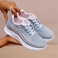 thumbnail image 5 of Domzle Women's Wide Toe Box Walking Shoes Arch Support Tennis Shoes Breathable Non Slip Running Sneakers Gray 40, 5 of 6