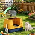 thumbnail image 3 of odorsTT Pink Cat Litter Box with Lid - XL Large Enclosed/Open Litter Box with Anti Leakage Enclosure - Odor Free Hooded Litter Tray, 3 of 7