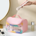 thumbnail image 1 of Fiudx Neceser Translúcido de Pvc Esmerilado, Organizador de Viaje, Impermeable, para Colgar Artículos de Tocador, Gran Capacidad para Maquillaje, Uso Diario, Ideal para Adultos, Fácil de Limpiar y Po, 1 of 6