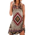 thumbnail image 2 of Ichuanyi liquidación moda mujeres casual sexy sexy red redondo impresión vestidos de mangas de verano ICHUANYI WER202308210238, 2 of 3