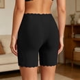 thumbnail image 4 of OIOLOYJM Women's High Waisted Slip Shorts Anti Chafing Cooling Under Dress Shorts Lace Edge Casual Ultra Stretch Yoga Safety Shorts Black, 4 of 5