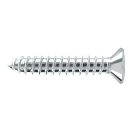 

12 x 1.25 in. Wood Screw 100 Piece Per Bag Brass