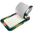 thumbnail image 2 of Square 2Pack PU Leather Christmas Tree Cruise Luggage Tag with Privacy Cover and Name ID Tag for Travel Handbags Backpacks Luggage Tags, 2 of 6
