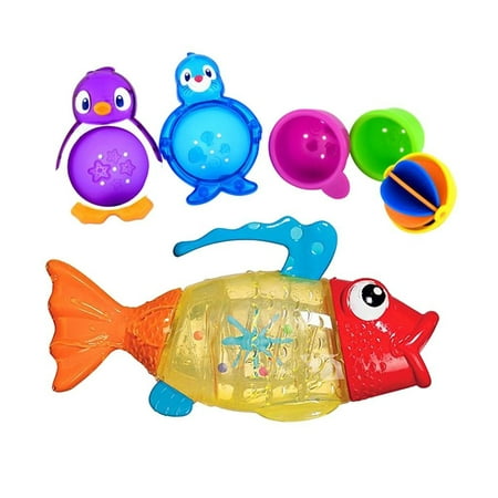 Munchkin Twisty Fish Bath Toy with Lazy Buoys Bathtub Toys