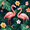 Flamingo Leaves Pattern, variant on Yayeee Bath Rug for Bathroom Floor Non Slip Rectangle Fluffy Soft Absorbent Mat, 16"x24", Flamingo Leaves Pattern