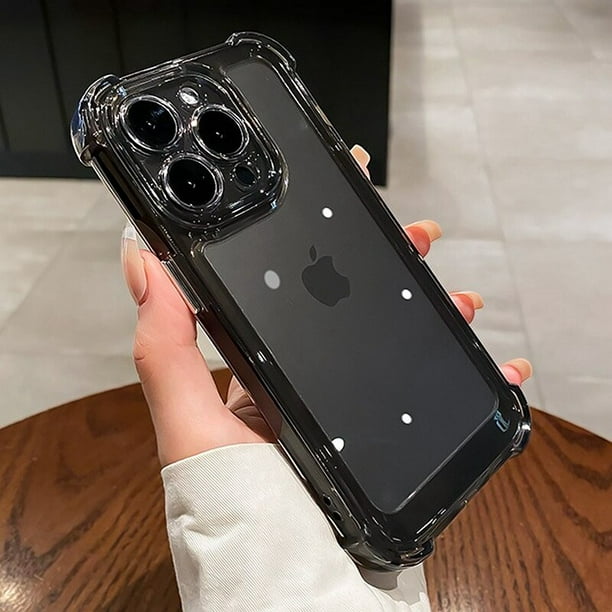 Funda de teléfono a prueba de golpes para iPhone, carcasa transparente de lujo para iPhone 14, 13, 12, 11 Pro Max, X, XR, XS Max, 7, 8 Plus