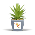 thumbnail image 1 of Football Players Kick  Football Soccer Fake Pineapple Flower Pot Vase Mini Decor, 1 of 3