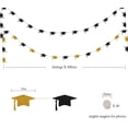 thumbnail image 2 of Cheerland Gold Graduation Cap Garland and Magnet Photo Clip Kit, 2 Pieces, 2 of 7