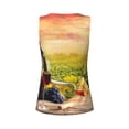 thumbnail image 5 of Xecao Red Wine Glasses print women's scoop neck, loose-fit workout tank tops for the gym., 5 of 9